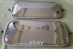 VELVAC 7x16 V-Back West Coast Truck Mirror Stainless Steel 708022 Pair