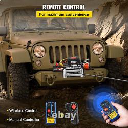 VEVOR 12000LBS Electric Winch Waterproof Truck Trailer 85FT Steel Rope Off-Road