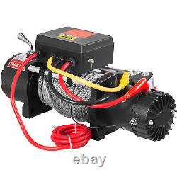 VEVOR 12000LBS Electric Winch Waterproof Truck Trailer 85FT Steel Rope Off-Road