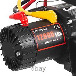 VEVOR 12000LBS Electric Winch Waterproof Truck Trailer 85FT Steel Rope Off-Road
