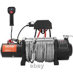 VEVOR 18000lbs Electric Winch 12V Steel Cable Truck Trailer Towing Off-Road SUV