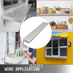 VEVOR 6Ft Shelf for Concession Window Food Truck Accessories Stainless Steel