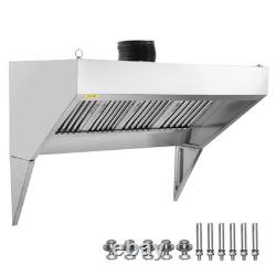 VEVOR Commercial Exhaust Hood 5FT Food Truck Hood Exhaust 201 Stainless Steel