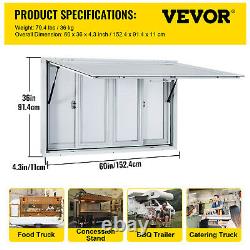VEVOR Concession Stand Serving Window Food Truck Service Awning 60x36in