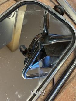 VINTAGE FORD BIG TRUCK SIDE VIEW MIRROR SET, STAINLESS STEEL, LH/RH, TOWING, 60-70s