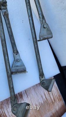 VINTAGE FORD TRUCK SIDE VIEW MIRROR SET, STAINLESS STEEL, LH/RH, TOWING, 60-70s