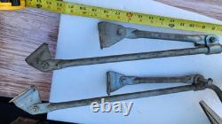 VINTAGE FORD TRUCK SIDE VIEW MIRROR SET, STAINLESS STEEL, LH/RH, TOWING, 60-70s
