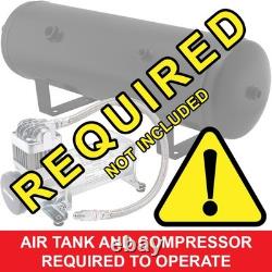 VIXEN HORNS TRAIN AIR HORN 2 STAINLESS STEEL TRUMPETS WithCOVERS FOR TRUCK/CAR