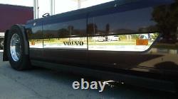 VOLVO FH4 Truck 7 Pcs Side Spoiler Skirt Fairing Covers Polished Stainless Steel