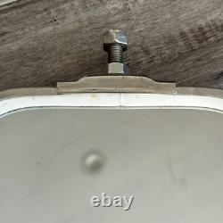 Velvac 708046 7X16 V-Back Heated Truck Mirror Stainless Steel USA Made NOS