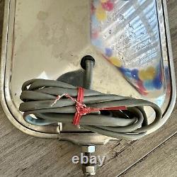Velvac 708046 7X16 V-Back Heated Truck Mirror Stainless Steel USA Made NOS