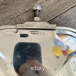Velvac 708046 7X16 V-Back Heated Truck Mirror Stainless Steel USA Made NOS