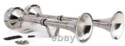Viking Horns Electric Dual Trumpet Marine Horn (12V) Stainless Steel