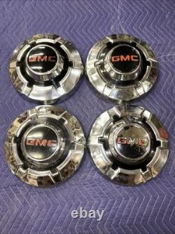 Vintage 1967-72 Gmc Sierra Truck 3/4-1 Ton Dog Dish Poverty Hubcaps Wheel Covers