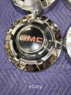 Vintage 1967-72 Gmc Sierra Truck 3/4-1 Ton Dog Dish Poverty Hubcaps Wheel Covers