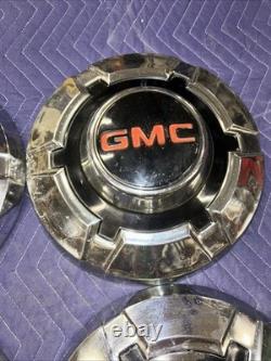 Vintage 1967-72 Gmc Sierra Truck 3/4-1 Ton Dog Dish Poverty Hubcaps Wheel Covers