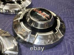 Vintage 1967-72 Gmc Sierra Truck 3/4-1 Ton Dog Dish Poverty Hubcaps Wheel Covers