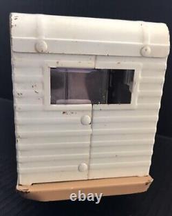 Vintage 1970s Tonka Toys Stainless Steel Mini Tan Jeep Camper Truck Pgh Steelers