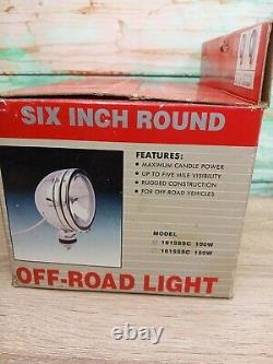 Vintage Silver Eagle Stainless Steel 6 Inch Off Road Vehicle Light Jeep Truck