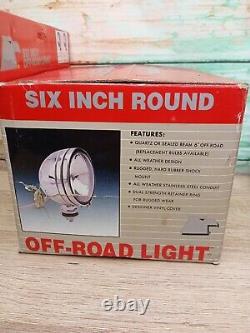 Vintage Silver Eagle Stainless Steel 6 Inch Off Road Vehicle Light Jeep Truck