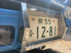 Vintage Stainless Steel License Plate Frame Made in Japan Rare Art Truck