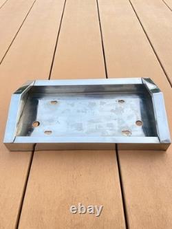 Vintage Stainless Steel License Plate Frame Made in Japan Rare Art Truck