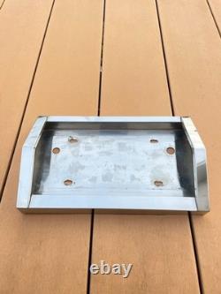 Vintage Stainless Steel License Plate Frame Made in Japan Rare Art Truck