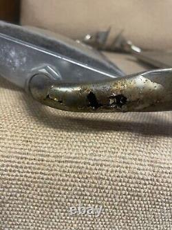 Vintage TRUCK Door Mirrors Chrome Patina Pickup Side-View Camper Trailer RV