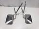 Vintage Universal Side Mirror Set Of 2 For Truck Or Van Stainless Steel