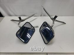 Vintage Universal Side Mirror Set Of 2 For Truck Or Van Stainless Steel
