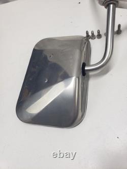 Vintage Universal Side Mirror Set Of 2 For Truck Or Van Stainless Steel