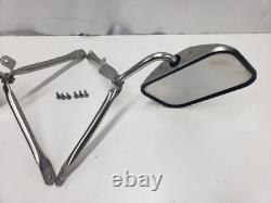 Vintage Universal Side Mirror Set Of 2 For Truck Or Van Stainless Steel