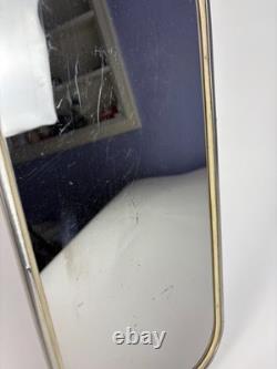 Vintage Velvac Stainless Steel Truck Mirror Industrial Rectangular Mirror