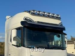 Visor Bar + LEDs For DAF XF XG+ Truck Stainless Steel Light bar Accessories