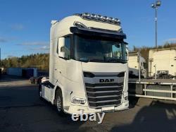 Visor Bar + LEDs For DAF XF XG+ Truck Stainless Steel Light bar Accessories