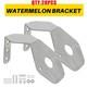 Watermelon Mirror Turn Signal Bracket 304 Stainless Steel For Semi Truck 2-20x