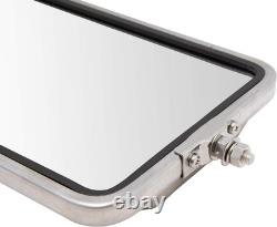West Coast 16x7 Stainless Steel Truck Mirror Set Driver & Passenger Side