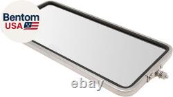West Coast Mirror 16X7 Stainless Steel Commercial Heavy Duty Truck 2 Piece Front