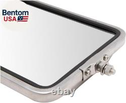 West Coast Mirror 16X7 Stainless Steel Commercial Heavy Duty Truck 2 Piece Front