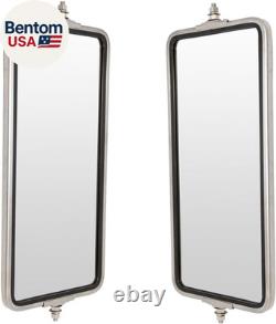 West Coast Mirror 16X7 Stainless Steel Commercial Heavy Duty Truck 2 Piece Front