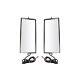 West Coast Mirror Signal Heated 16x7 Stainless Steel Pair For Hd Truck