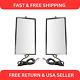 West Coast Mirror Signal Heated 16x7 Stainless Steel Pair For Heavy Duty Truck