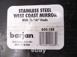 West Coast Mirrors 5/16 Studs Stainless Steel Heavy Duty Truck 050188