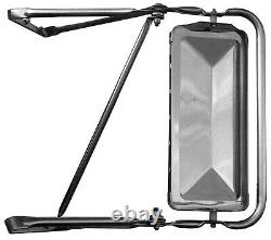 West Coast Stainless Steel Mirror Assembly 80-96 Ford Bronco F150 F250 F350-LEFT