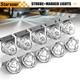 White Led Watermelon Lights Withstainless Steel Bracket Truck Trailer Marker Light