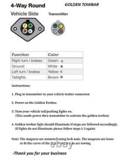Wireless towing lights 21- For Tow truck 4 pin round- OCEAN- GTB-0024